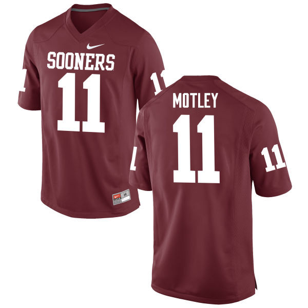 Men Oklahoma Sooners #11 Parnell Motley College Football Jerseys Game-Crimson - Click Image to Close